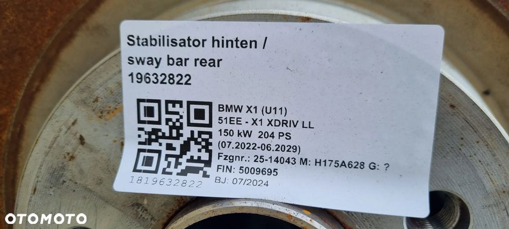 BMW X1 U11 2022- AMORTYZATOR TYLNY PRAWY LEWY ORYGINAŁ - 10