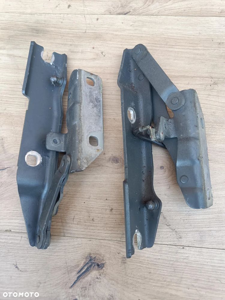 BMW E60 E61 ZAWIAS ZAWIASY MASKI LEWY PRAWY KOMPLET TITANGRAU - 1