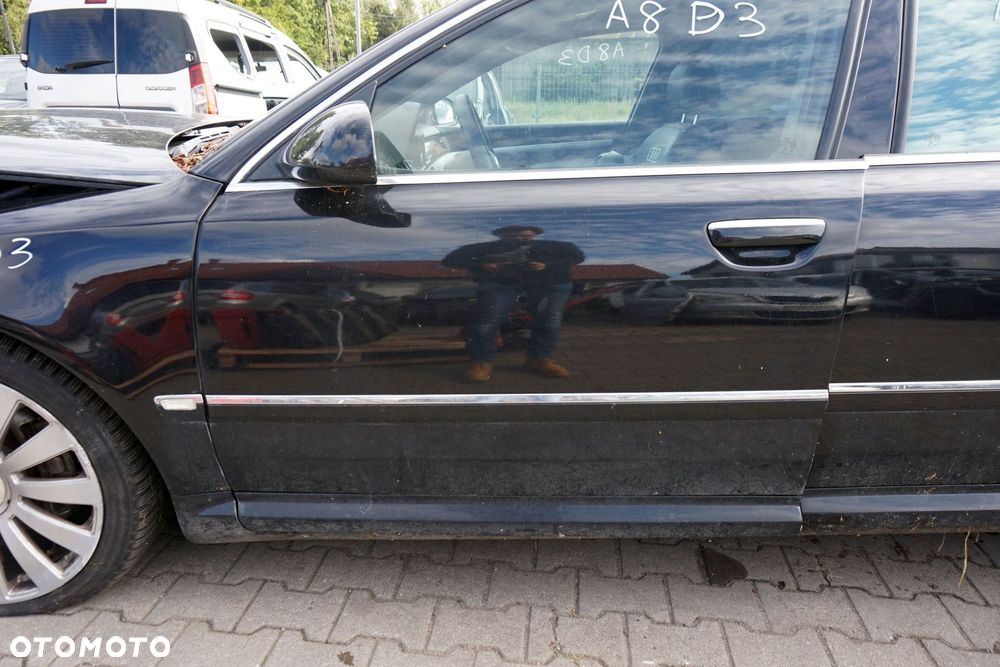 DRZWI PRZEDNIE LEWE A8 II D3 4E2 LIFT   CZARNY AUDI 2005-2010 - 3