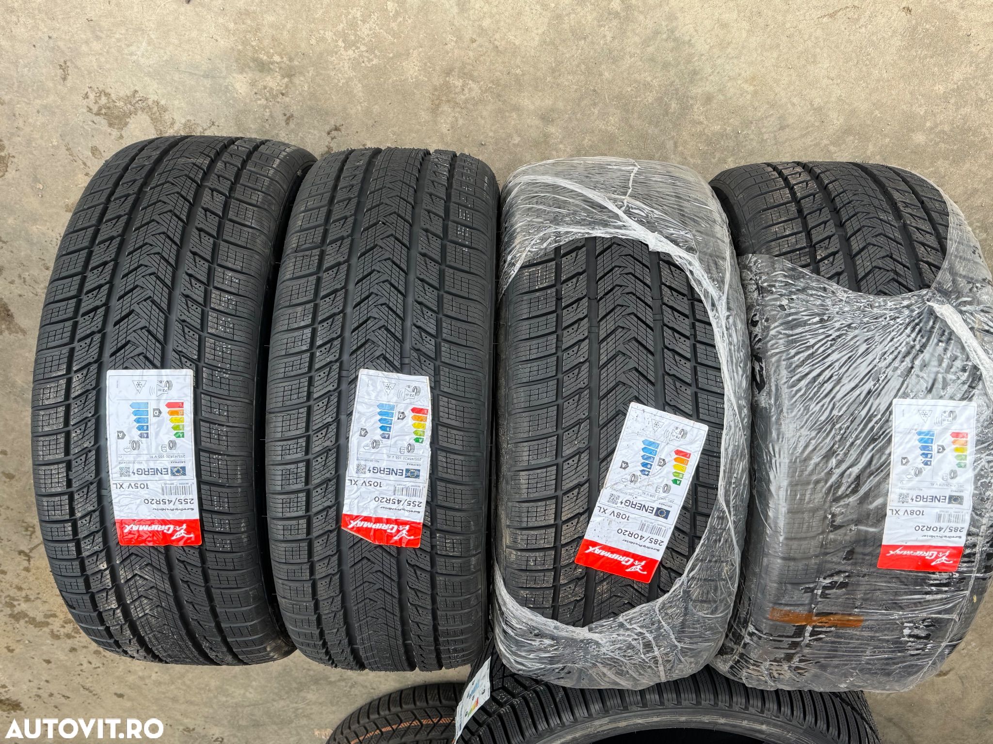 Vând set anvelope 255/45/20-285/40/20 gripmax de iarnă noi - 1