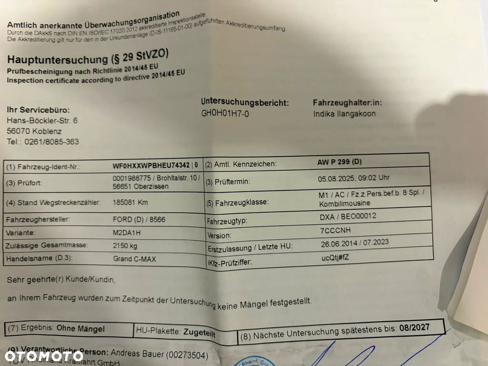 Ford Grand C-MAX 1.0 EcoBoost Start-Stopp-System Trend - 39