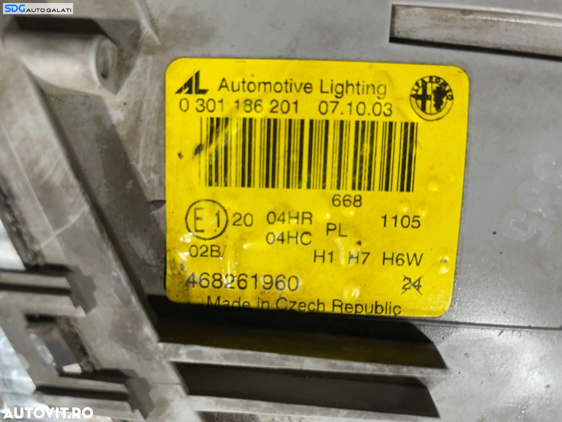 Far Dreapta EUROPA FARA Xenon Alfa Romeo 147 2000 - 2004 Cod 468261960 [L3952] - 3