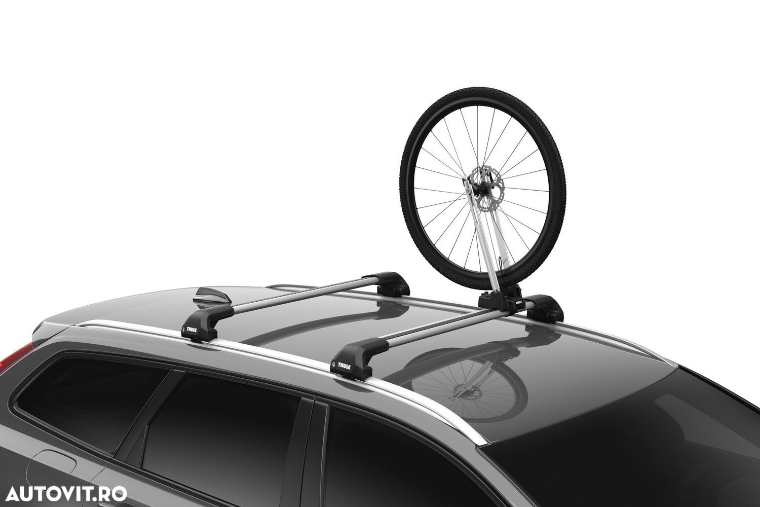 Suport pentru prinderea rotii pe barele transversale Thule Front Wheel Holder - 1