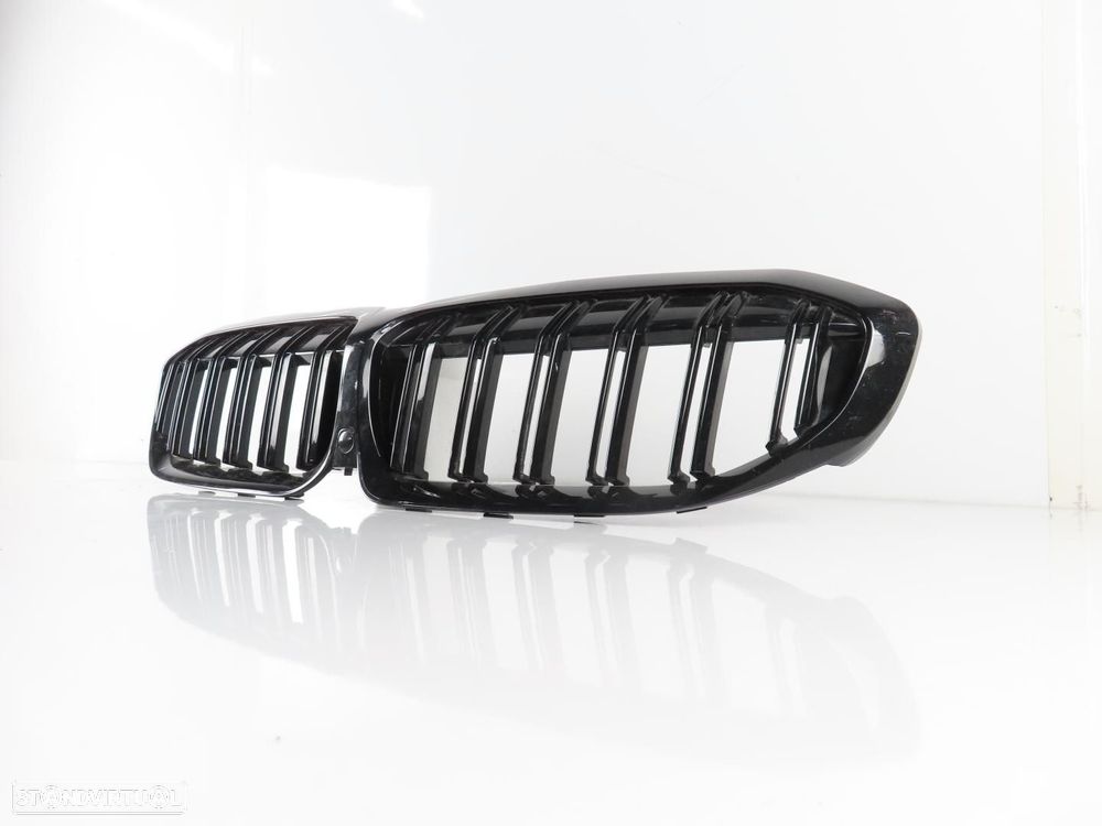 Grelhas Duplas Preto Brilho Frente Usado / Original BMW 3 (G20)/BMW 3 Touring (G... - 3