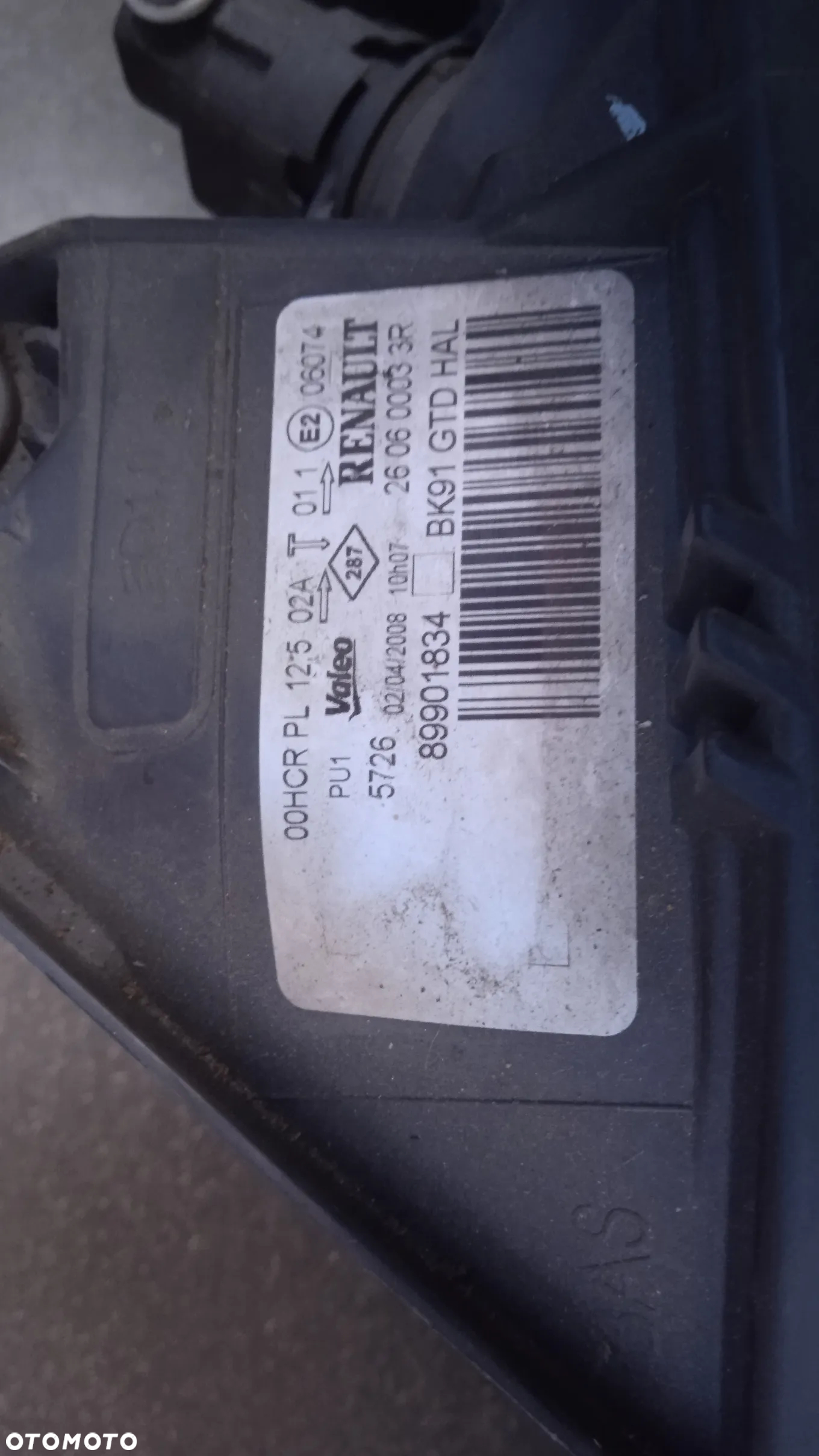 Lampa Przód Renault Laguna III lewa prawa 89901834 89901833 - 2