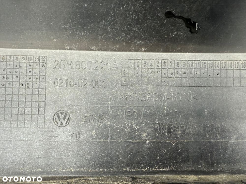 VW T-CROSS 2GM 18-23 ZDERZAK PRZÓD PRZEDNI PDC 2GM807221A - 3