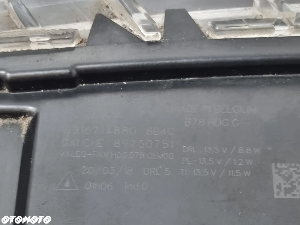 CITROEN C4 II GRAND PICASSO HALOGEN LEWY PRAWY DRL 9816714780 9816714880 - 7