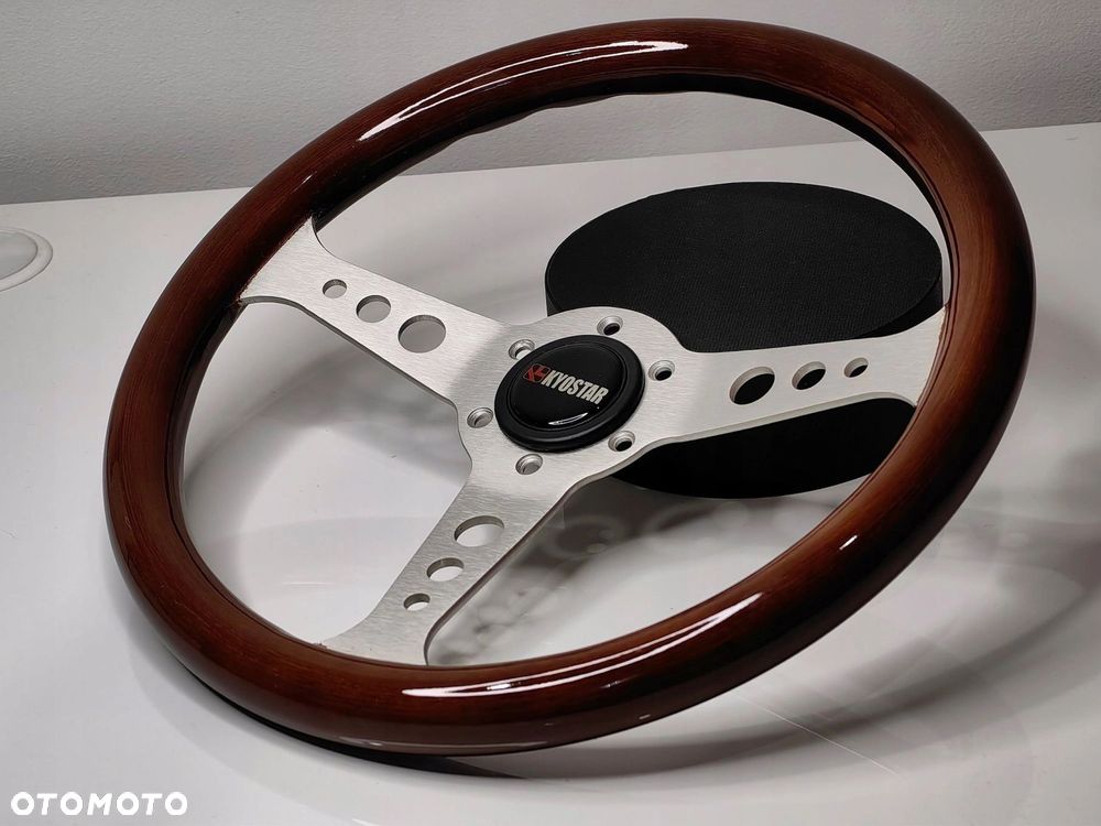 Drewniana kierownica 350mm CLASSIC BMW MERCEDES AUDI VW CORVETTE - 1
