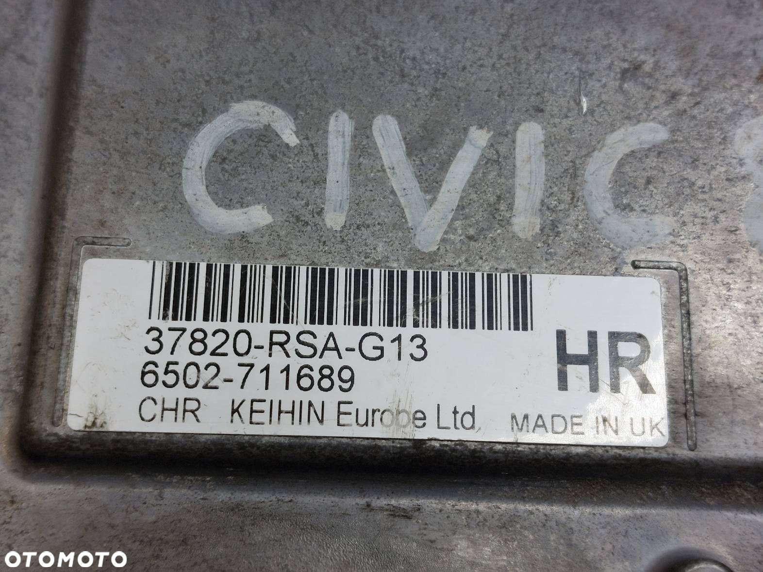 ZESTAW STARTOWY IMMO HONDA CIVIC VIII UFO 1.8 16V 37820-RSA-G13 - 3