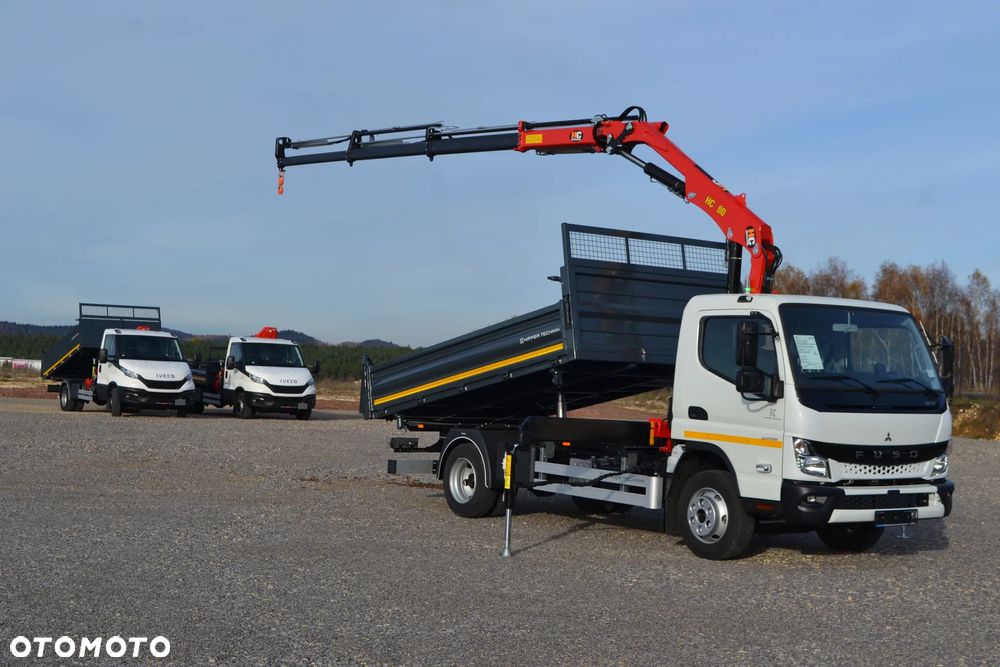 FUSO Mitsubishi Canter 9C18 Nowy Żuraw HDS HYVA HB 60E1 Nowy 3-stronny WYWROT Kiper Wywrotka - 17
