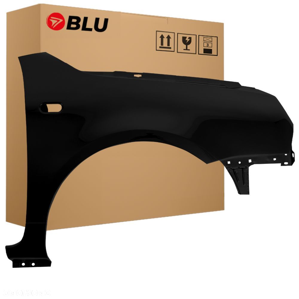 BLU Błotnik Volkswagen VW LUPO L041 LO41 Prawy Przód Czarny 1998-2005 Schwarz - 1