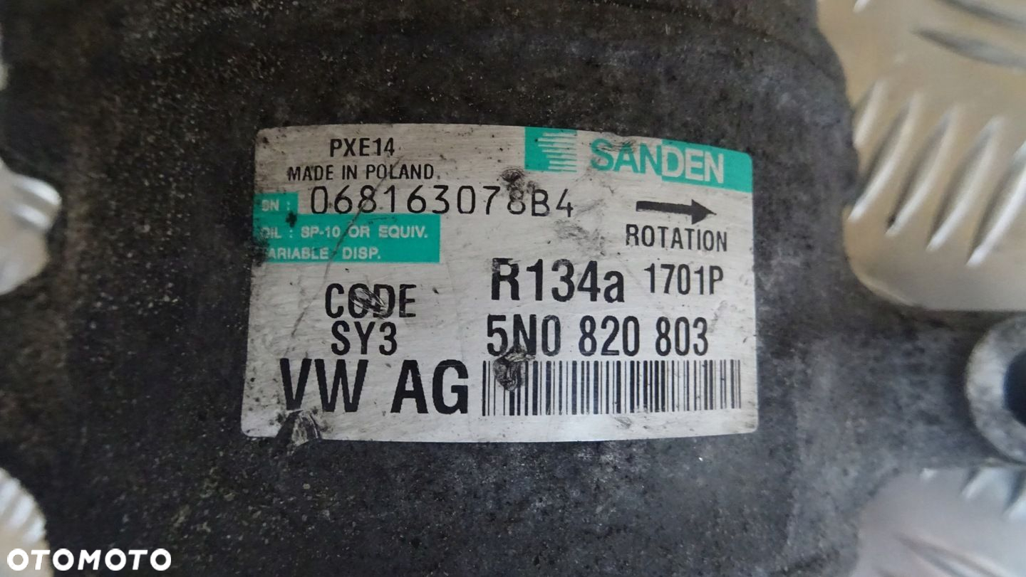 Kompresor klimatyzacji Sanden 5N0820803 VW PASSAT - 3