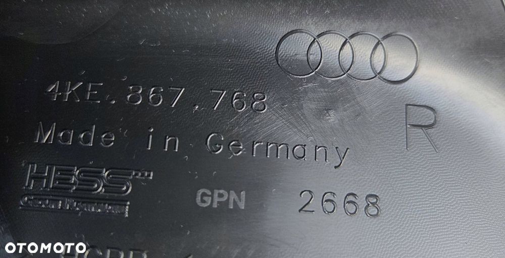 audi q8 e-tron sportback s 4ke osłona słupka c progu prawa 4ke867768 - 2