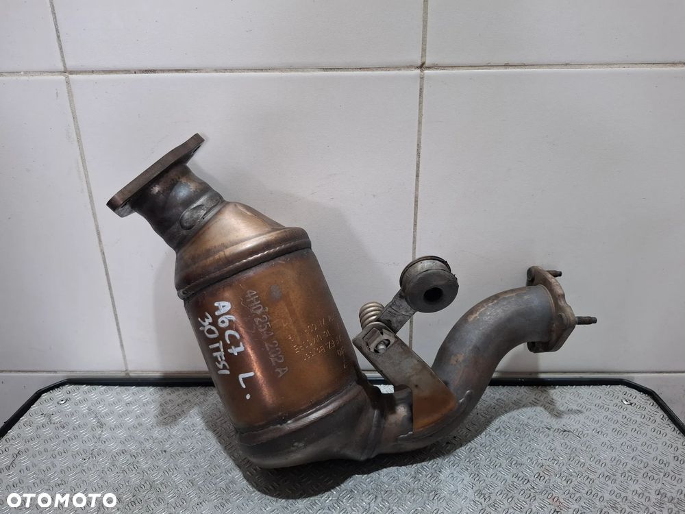 Katalizator lewy Audi A6C7 3,0TFSI 2016 rok nr 4H0254202A - 1