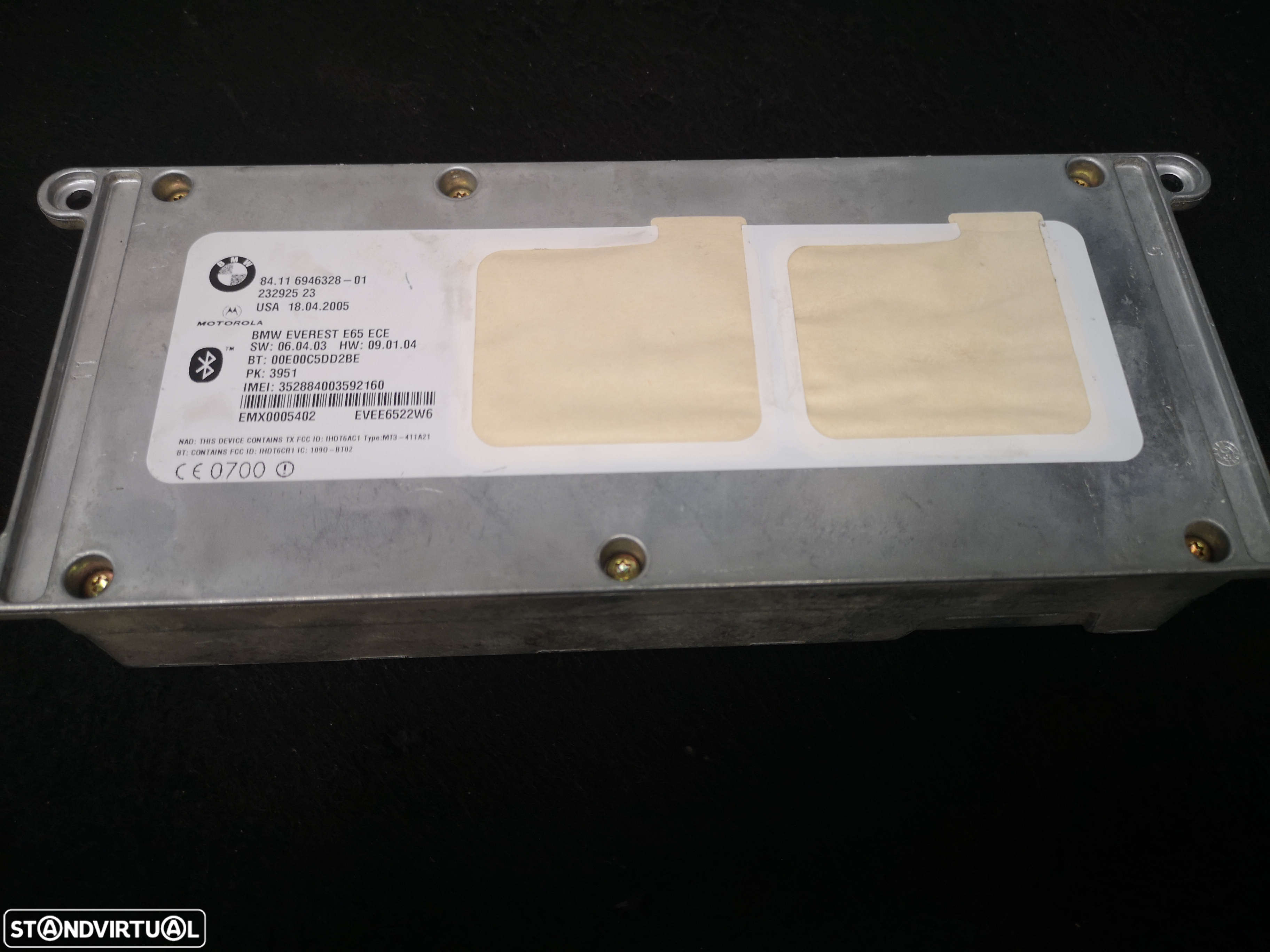 CENTRALINA MODULO TELEMOVEL, BLUETOOTH BMW7 E65 E66 2005-2008 - 4