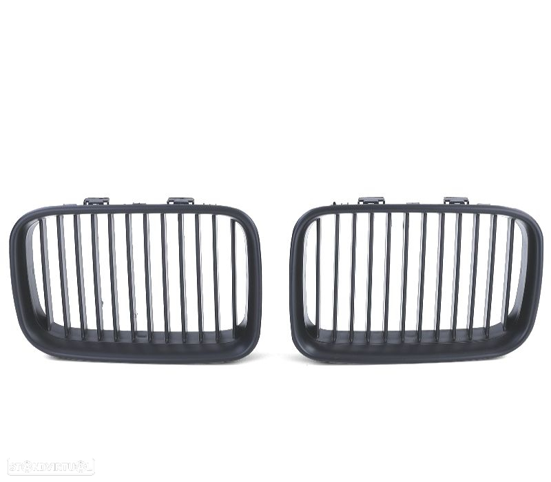 GRELHAS FRONTAIS BMW E36 91-96 LOOK M PRETO MATE - 2