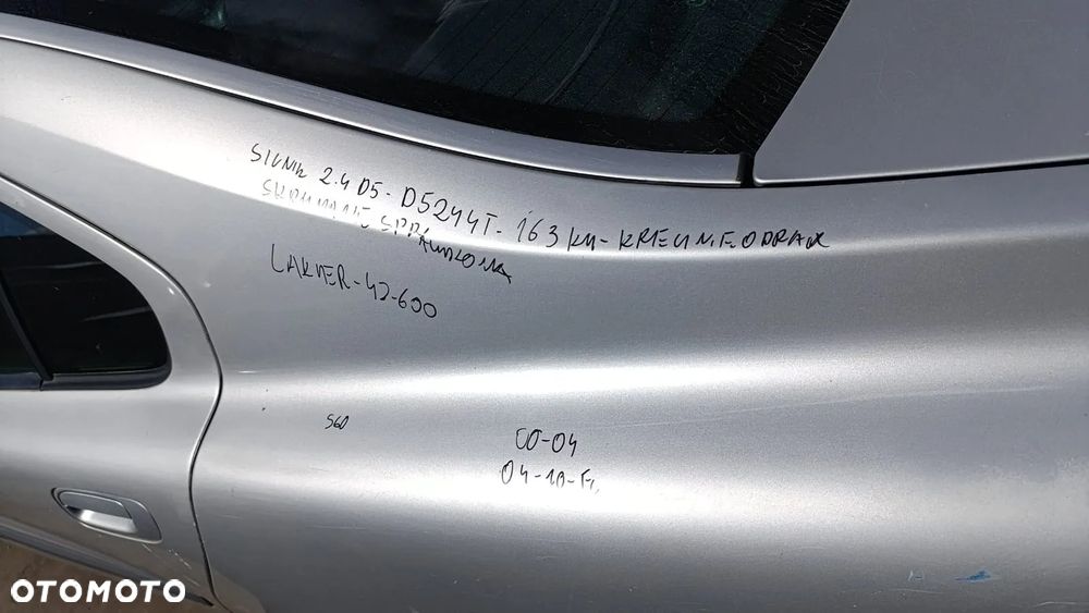 35459 volvo  s60 2.4D D5244T 163 km na częśći lakier 42-600 - 20