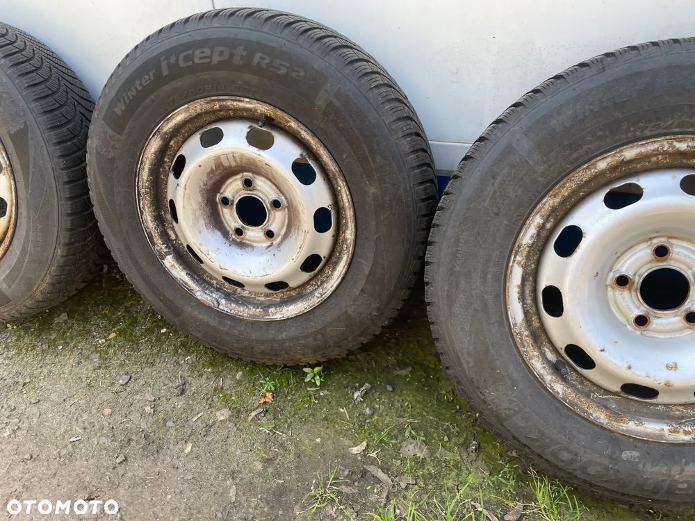 KOŁA FELGI Z OPONAMI VW SEAT SKODA AUDI 14' 5X100 ET33 175/80 HANKOOK ZIMOWE - 4