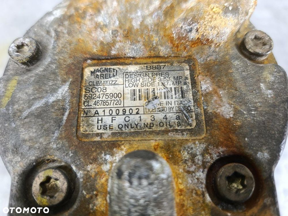 SPRĘŻARKA KLIMATYZACJI FIAT PUNTO II 592475900  467857720 MAGNETI MARELLI - 7