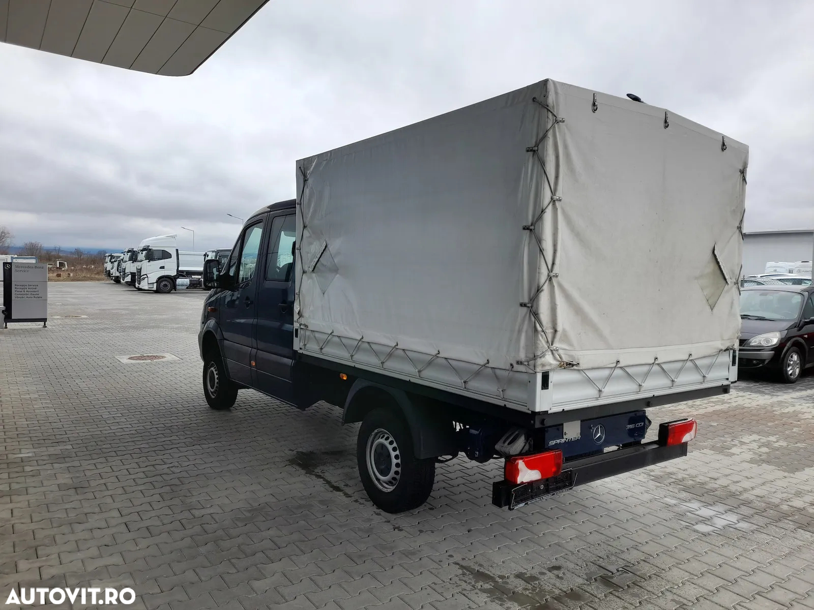 Mercedes-Benz Sprinter 316 DOKA 4X4+6 locuri cu bena transport - 8
