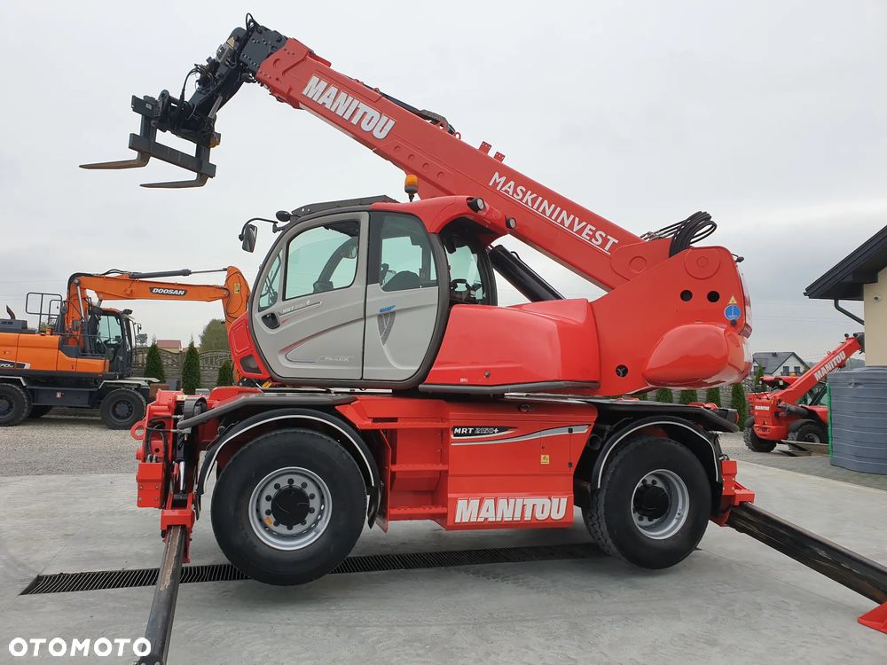 Manitou MRT Roto 2150+Privilege kosz/wciągarka/widły/pilot sprowadzona piękny stan - 29