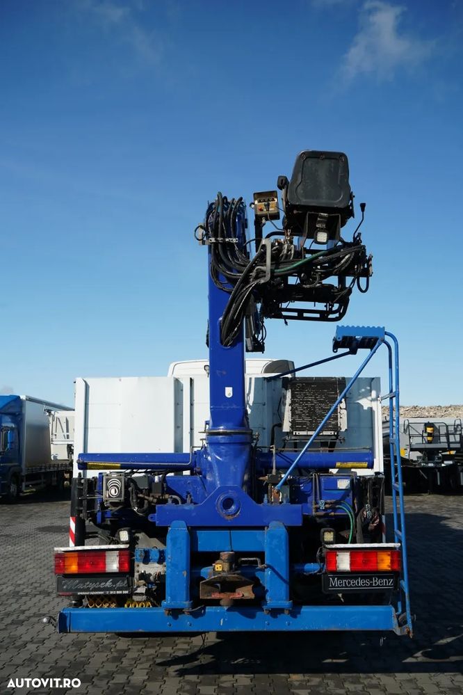 Mercedes-Benz ACTROS 2548 / 6x2 / ÎNĂLȚIME - 6,5 M / PUNTE RELAXABILĂ / TRANSMISIE FASSI / ATINGERE: 10,85 M / PRIMUL SCAUN SPATE / ROTATOARE / FURCĂ PENTRU PALEȚI - 17