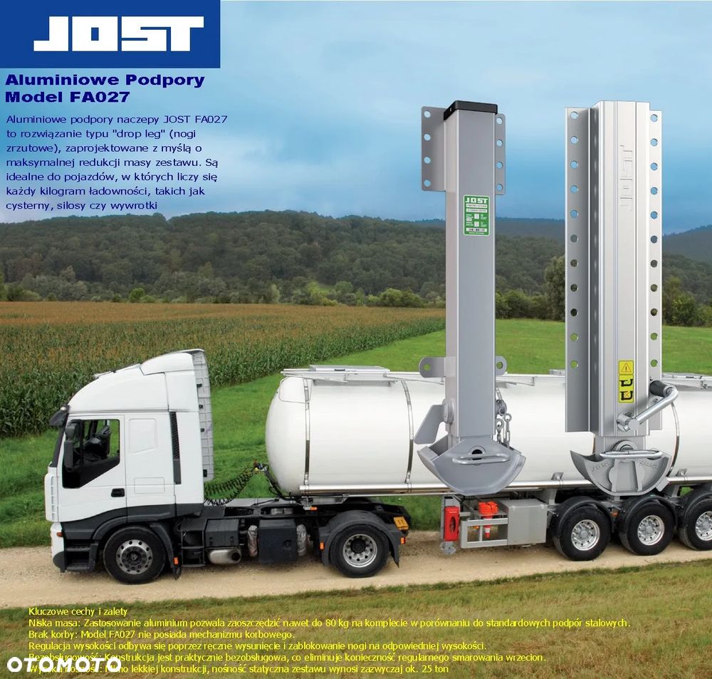 JOST to MERCEDES w podporach ALU/ Zestaw do 80 kg mniej !! / Naczepy / FV / Dostawa - 6
