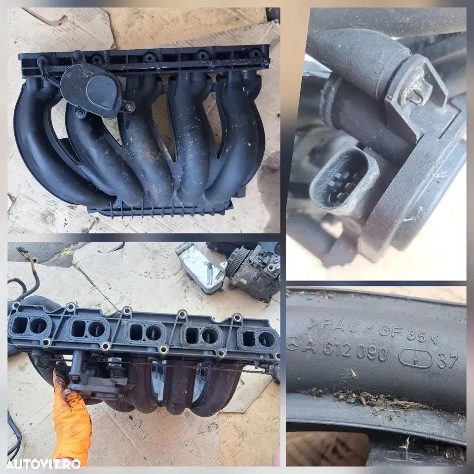 Anexe motor mecedes sprinter 2.7 270 cdi cdi w905 2,2 cdi 2000-2007 cod motor om612 alternator termoflot clapeta EGR rampa injectoare - 8