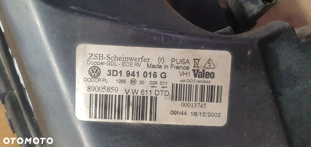 Lampa prawy przód przednia prawa XENON VW Phaeton 3D1941016G - 13