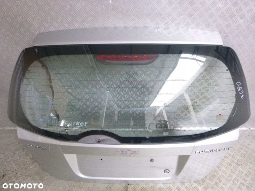 Klapa tył tylna BAGAŻNIKA Chevrolet Aveo I 2003–2007 92U Srebrny - 2
