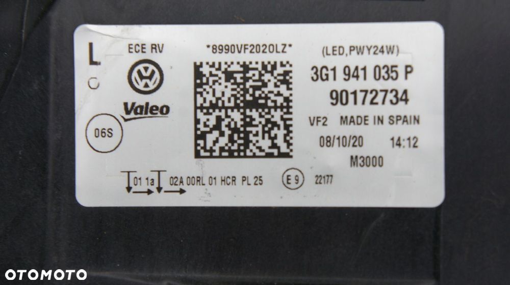 PRZEDNIA LEWA LAMPA VW PASSAT B8 3G1 LED LIFT - 9