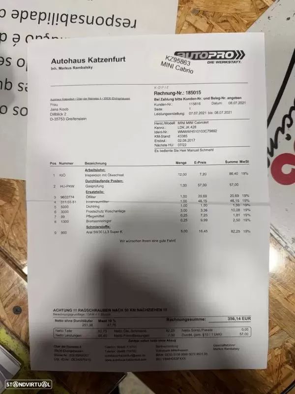 MINI Cabrio Cooper SD Auto Desportiva - 34