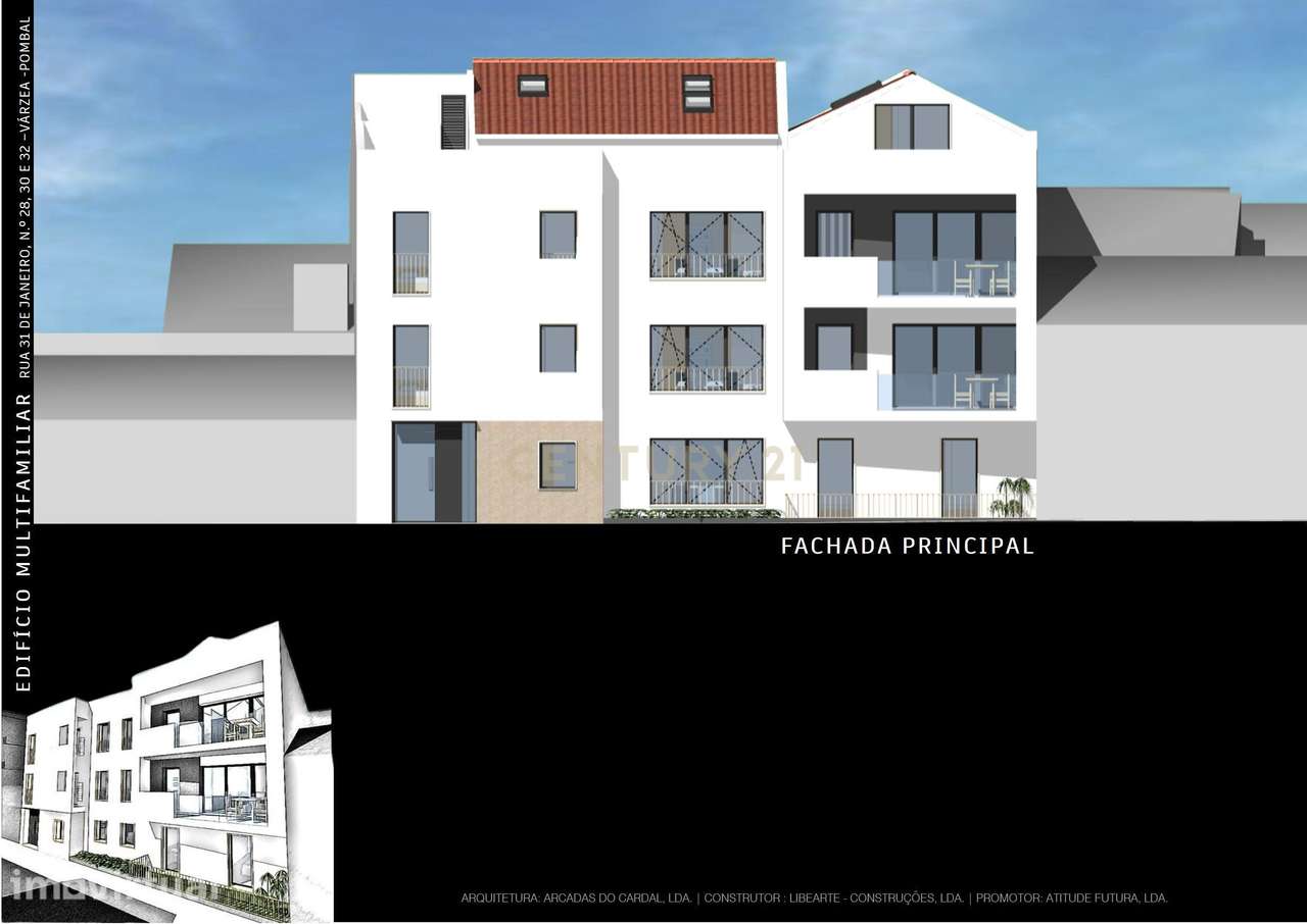 Apartamento Novo T2 em Pombal com Garagem e Acessibilidade - Grande imagem: 4/10