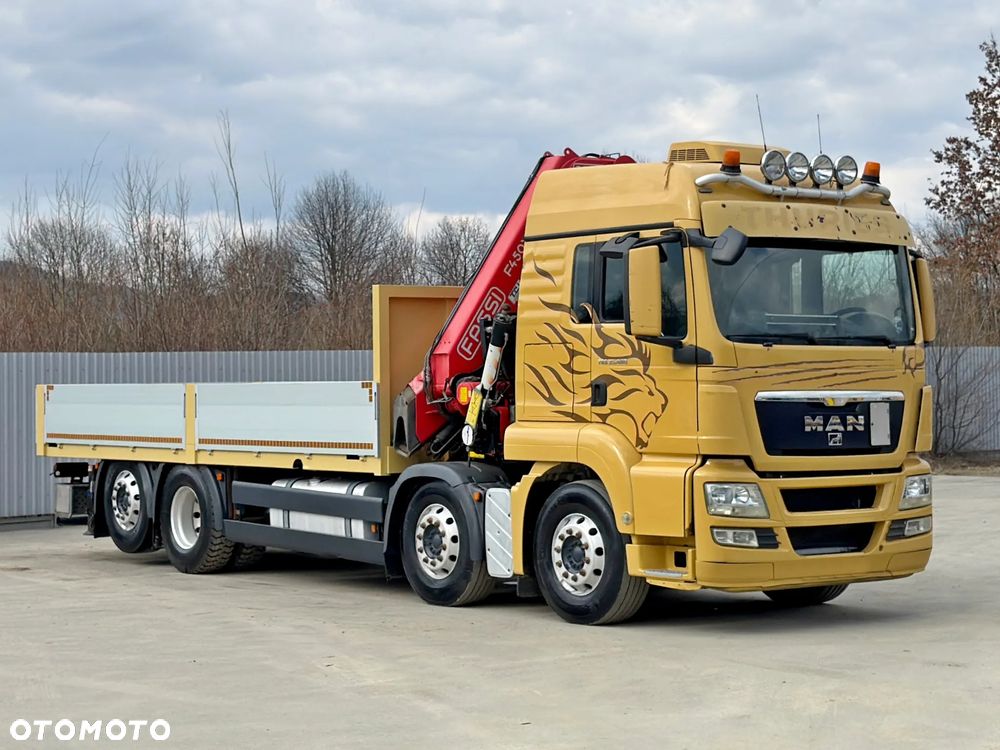 MAN TGS 35.480 * SKRZYNIA 6,50 m + FASSI F450 BXP.26 + PILOT *8x2* STAN BDB - 3