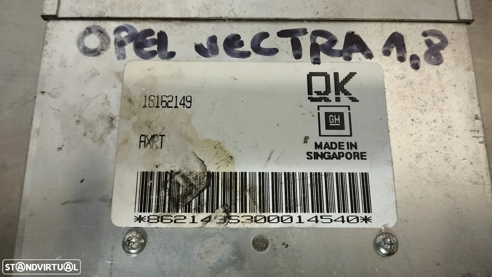 CENTRALINA DO MOTOR OPEL VECTRA A / ASTRA F 1.8i  REF. 16162149 AXRT - 2