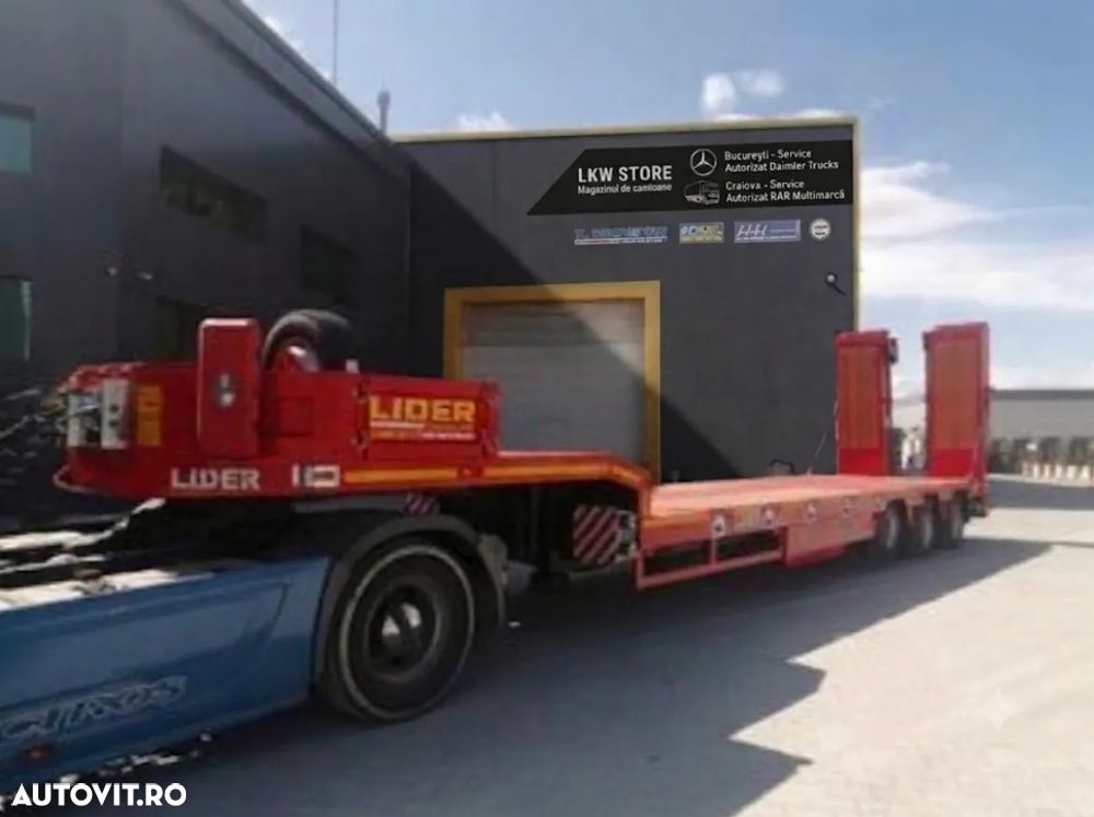 Lider TRAILER/LOW LOADER 3 AXE/3 AXELS, NOU/NEW TOP !!! - 3