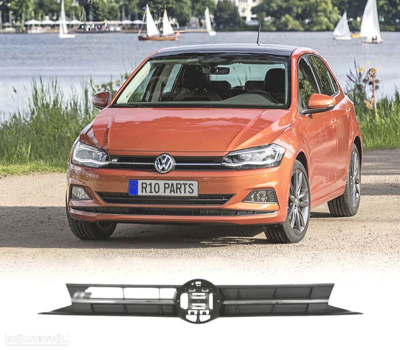 GRELHA FRONTAL VOLKSWAGEN VW POLO 17-21 LOOK R LINE - 1