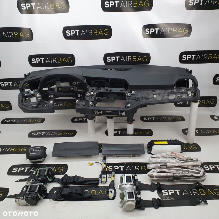 AUDI Q3 83A USA DESKA ROZDZIELCZA KONSOLA KOKPIT PULPIT PODUSZKI AIRBAG AIR BAG PASY KIT SET - 1