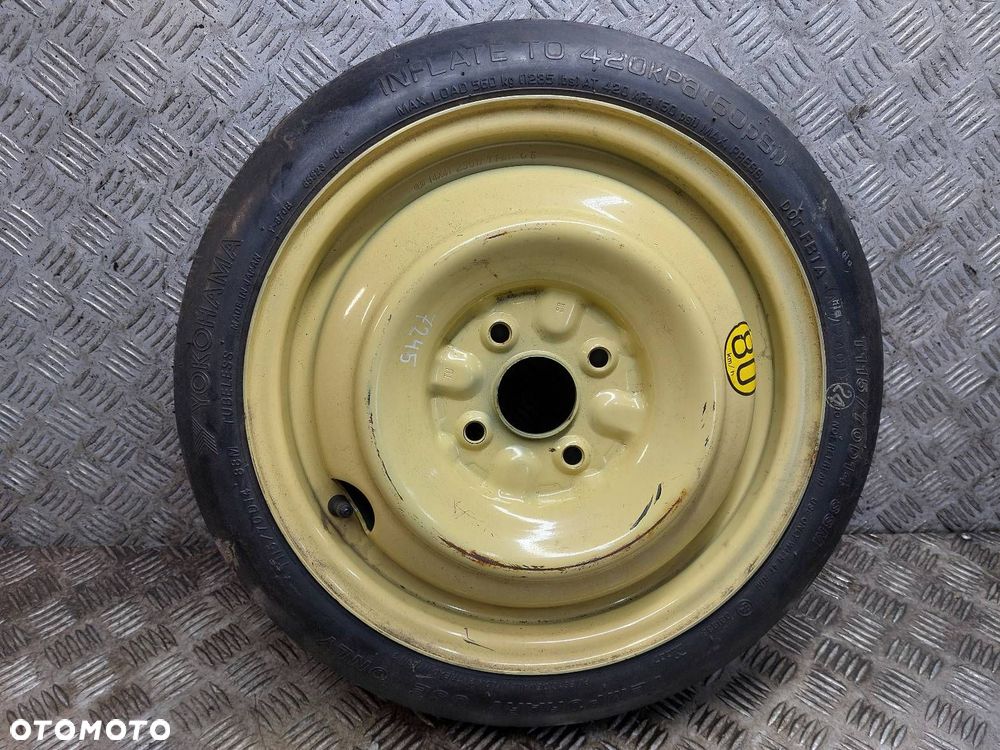 ORGANIZER UCHO + DOJAZDÓWKA 4x100 4Jx14 FI54,1 115/70R14 TOYOTA YARIS I - 5