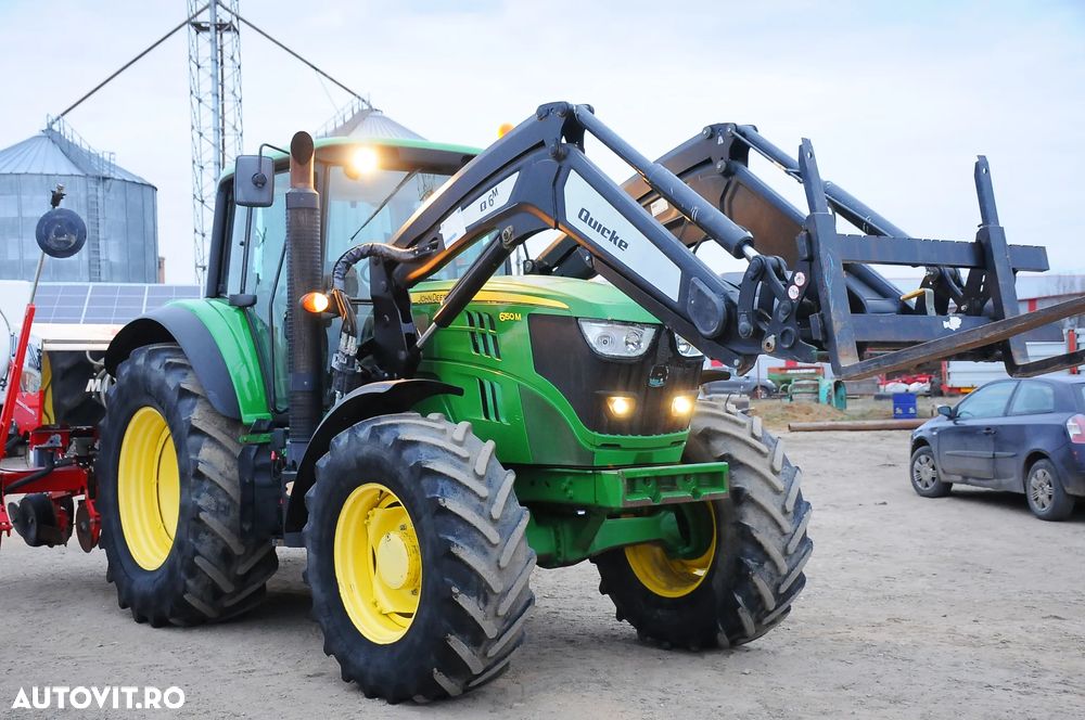 John Deere 6150M Tractor cu incarcator frontal lame si cupa - 3