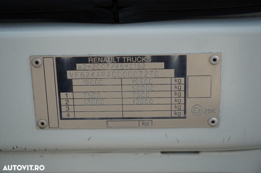Renault PREMIUM 380 DXI / CORTINĂ 6.2 M / 4x2 / FLEETBOARD / EURO 5 - 37
