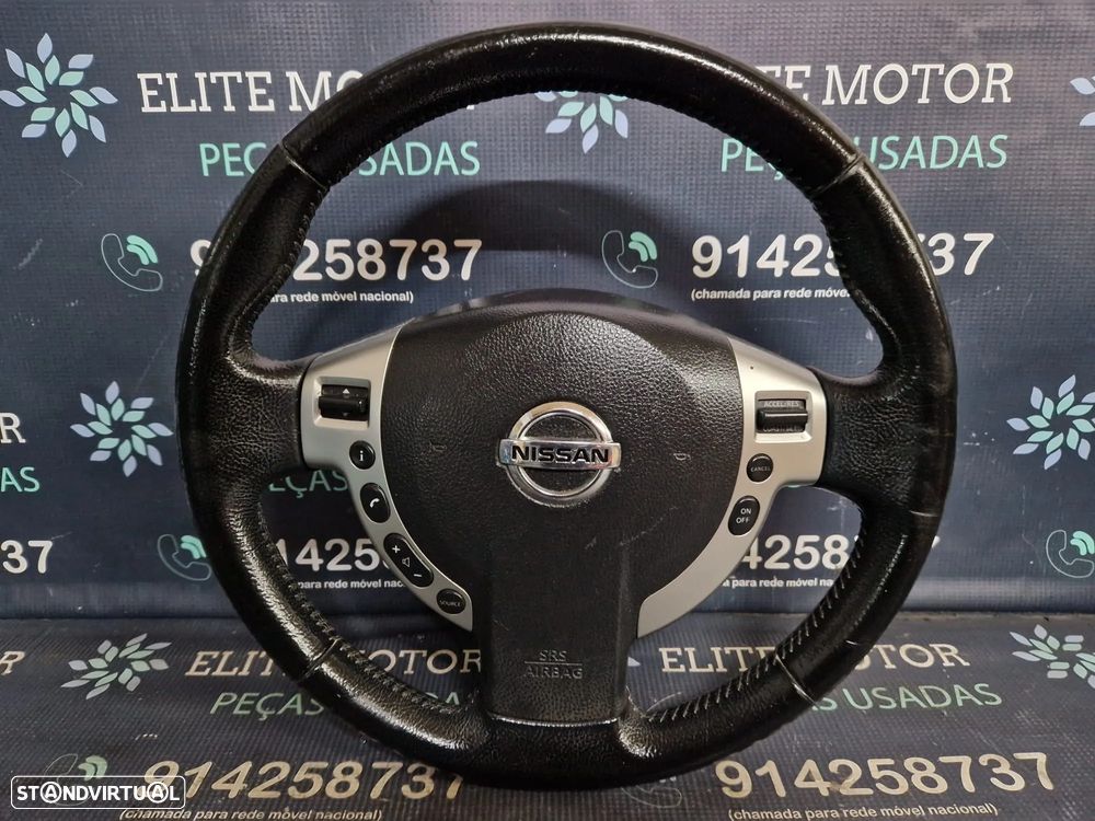 Volante usado pele com airbag NISSAN QASHQAI J10 - 2