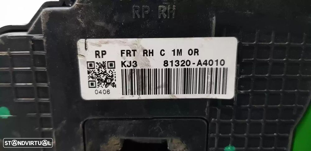 FECHADURA PORTA FRONTAL DIREITA KIA CARENS IV 2016 -81320A4010 - 3