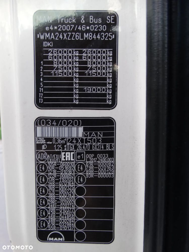 MAN TGX 26.470 6X2/4 BLS, serwisowany, - 16