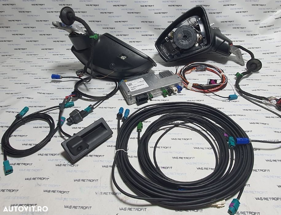 SET AREA VIEW 360 VW TIGUAN AD1 Oglinzi Rabatabile Electrice Camera - 6