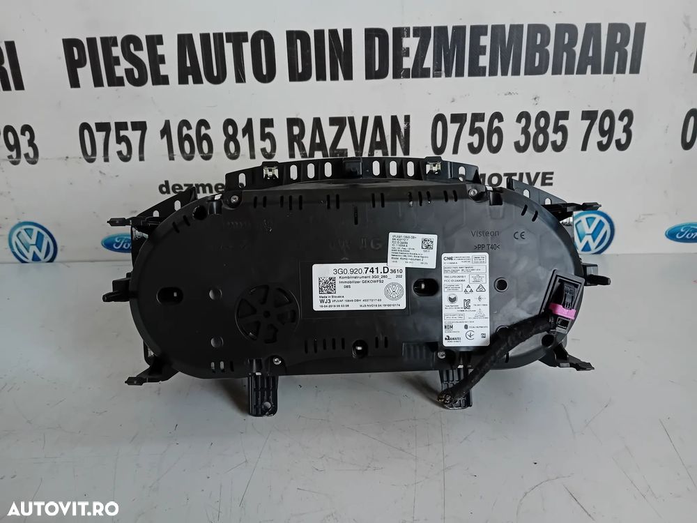 Ceasuri Bord Vw Passat B8 2.0 Diesel Automat Cod 3G0920741D An 2014-2020 Motor DFG - 8