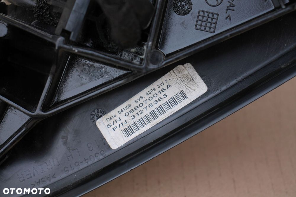volvo xc60 lewe lusterko lewa strona 31278363, 17 pin, blis kamera, europa - 4