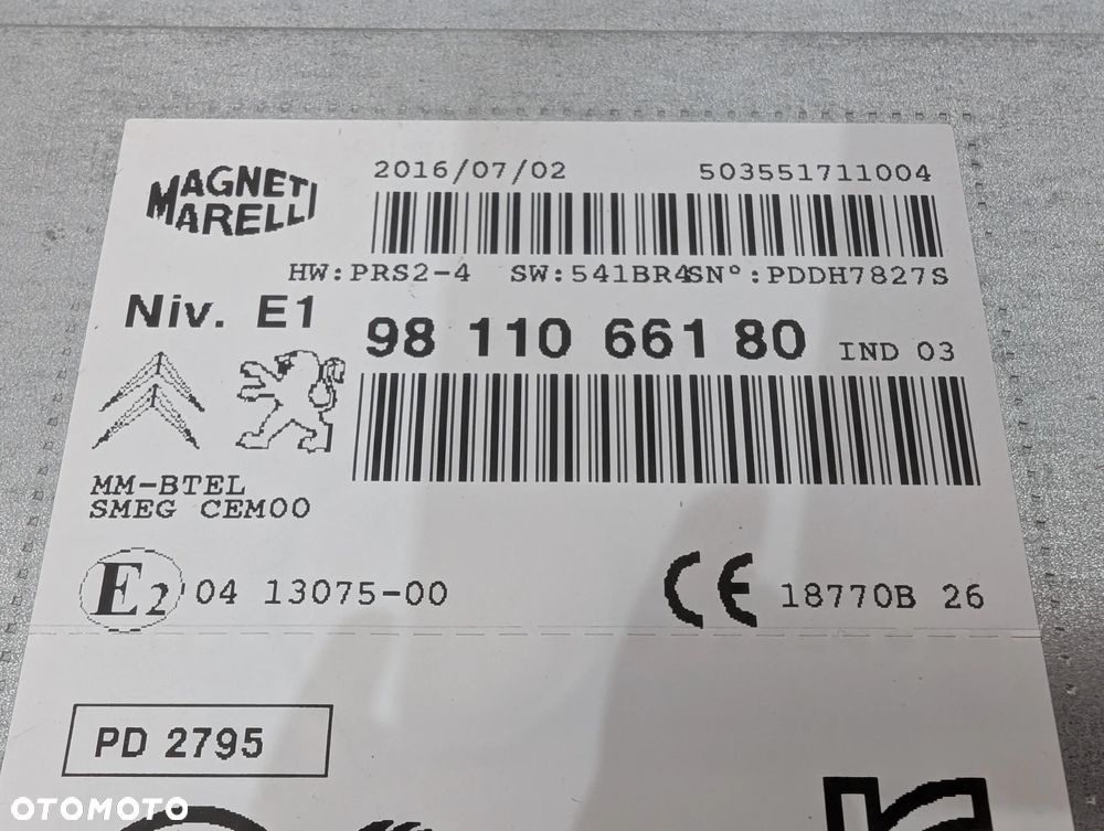 PEUGEOT 2008 RADIO NAWIGACJA CZYTNIK 9811066180 9812862880 - 5