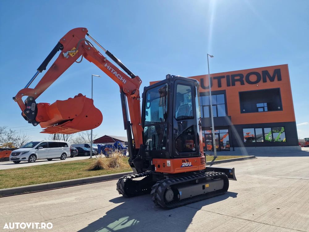Hitachi 2,8t, PROTMOTIE-CUPLA RAPIDA+3 cupe, ZX26U-6, 2025, Instalatia picon, Grantie 2 ani, Posibilitate leasing 5 ani-PROMOTIE 36.500 EUR+Tva - 4
