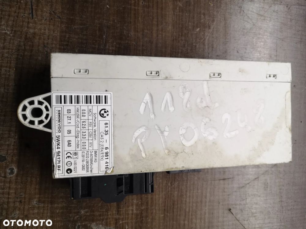 ZESTAW KOMPUTER STEROWNIK SILNIKA DDE 7799854 BMW E87 E90 2.0d M47 318d 118d 122KONI PILOT CAS 2 - 3